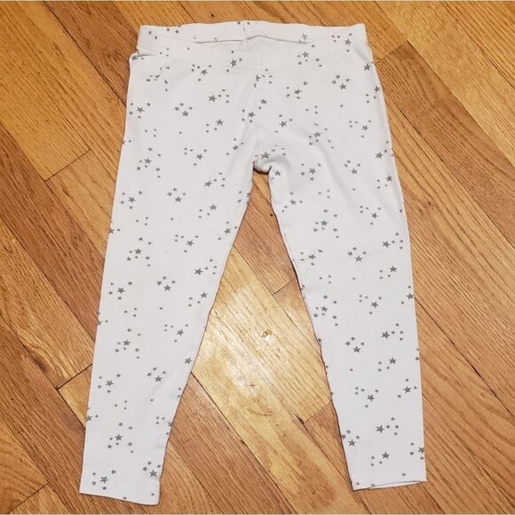 Girls 3T White Star Leggings - Picture 1 of 6